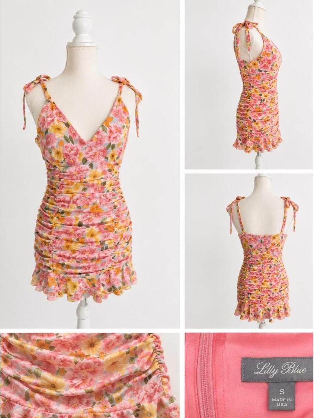 Lily Women's Multi and Pink Dress